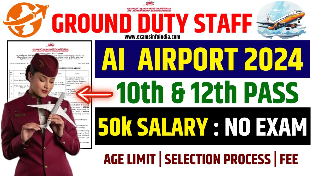 Air India Airport Ground Duty Staff 2024