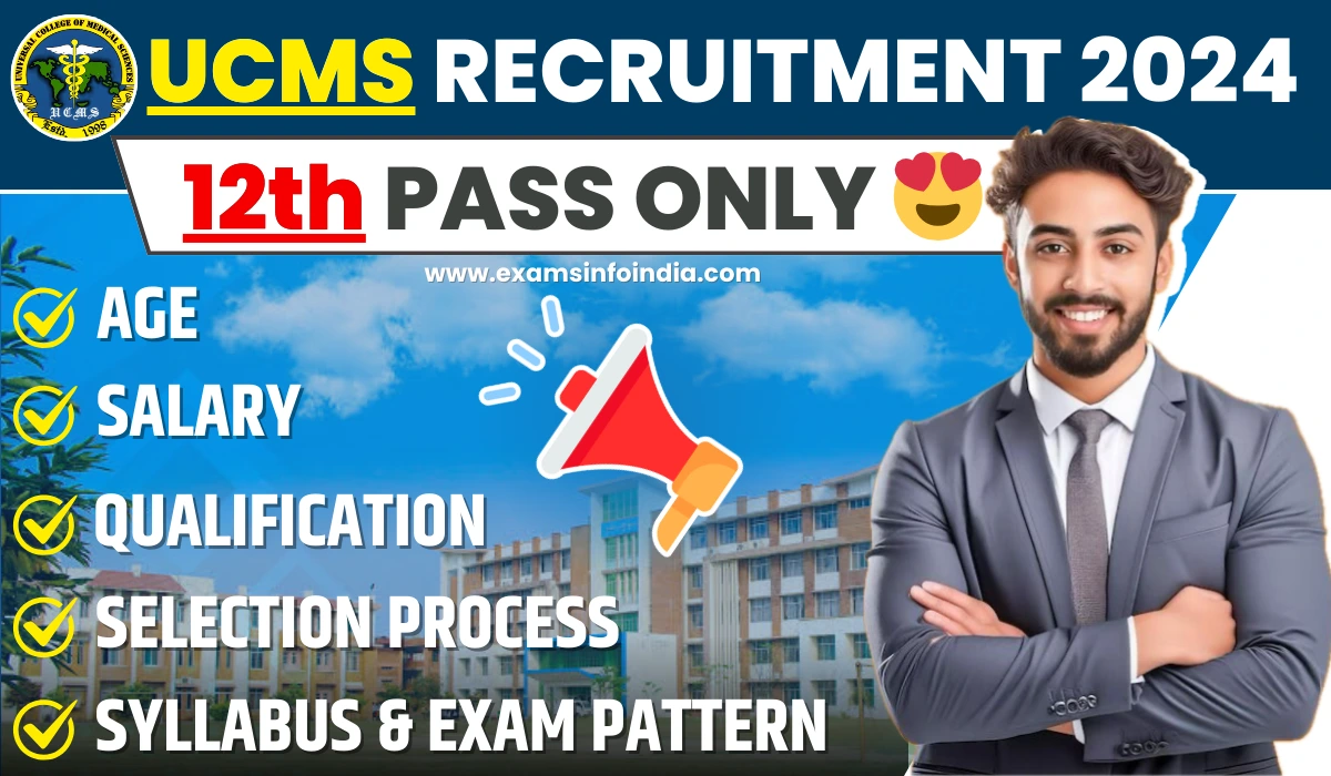 UCMS Junior Assistant Recruitment 2024
