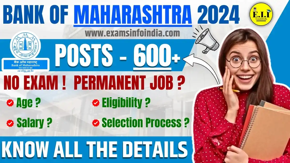 Bank of Maharashtra Apprentice Recruitment 2024