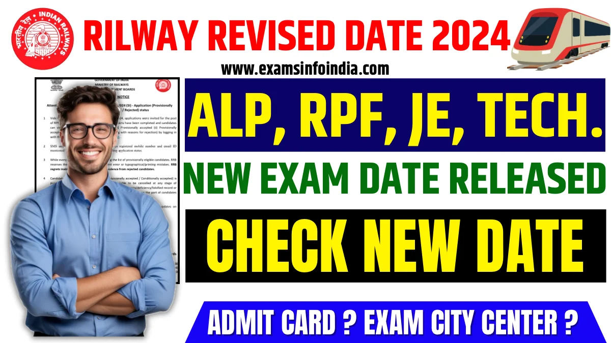 Railway New Exam Date Updates 2024