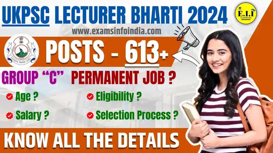 UKPSC Lecturer Recruitment 2024