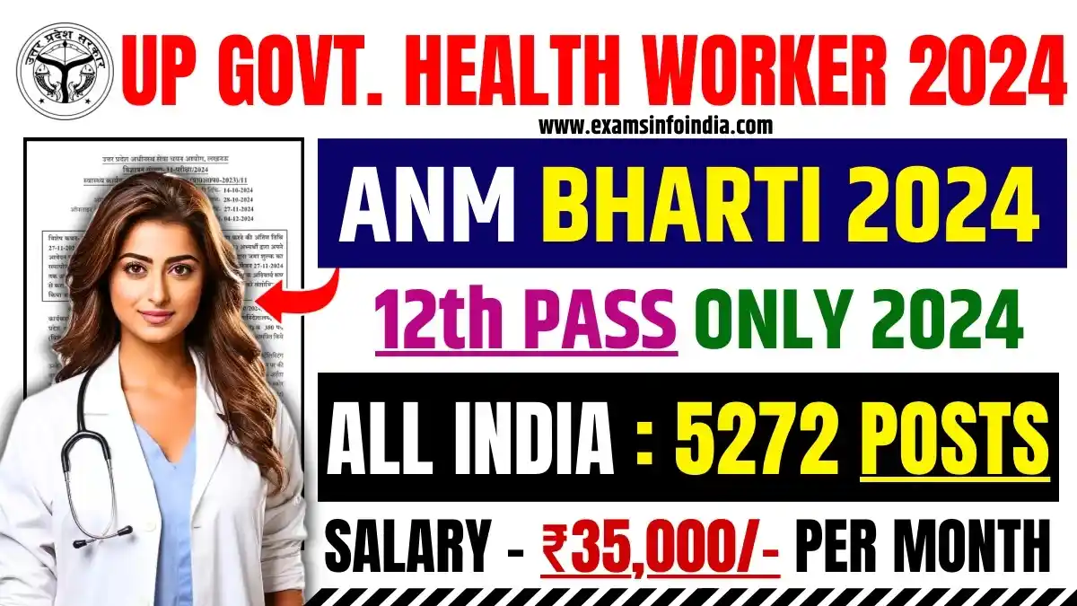 UP ANM Health Worker Recruitment 2024