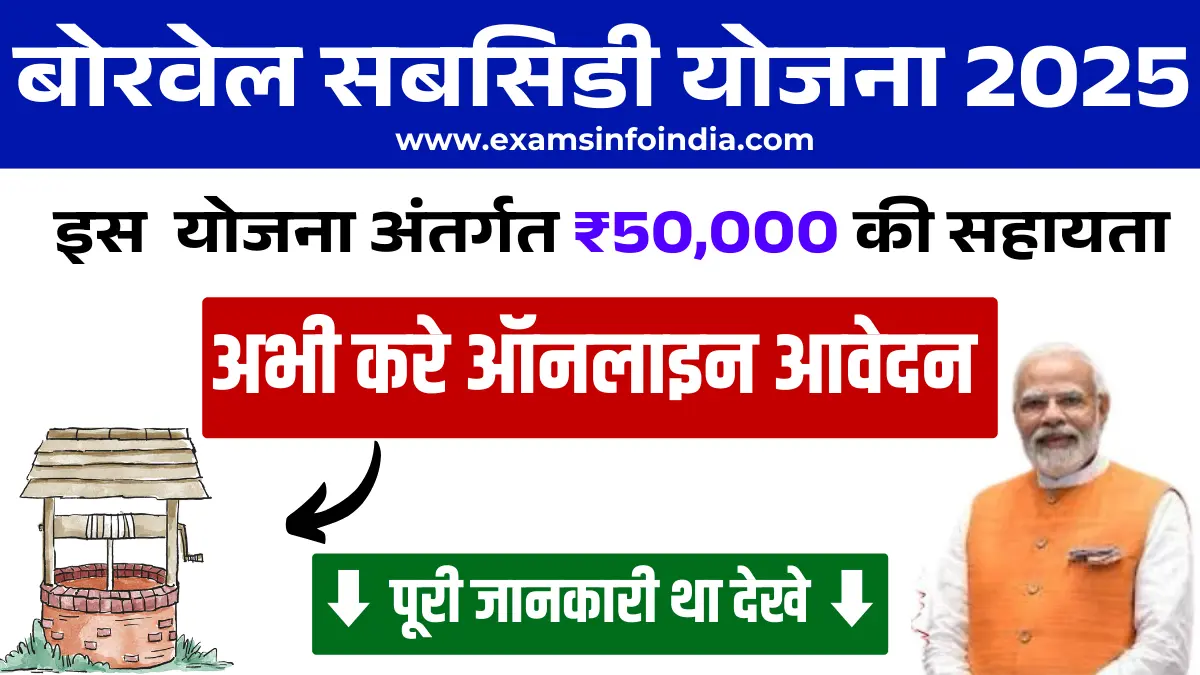 Borewell Subsidy Yojana 2025