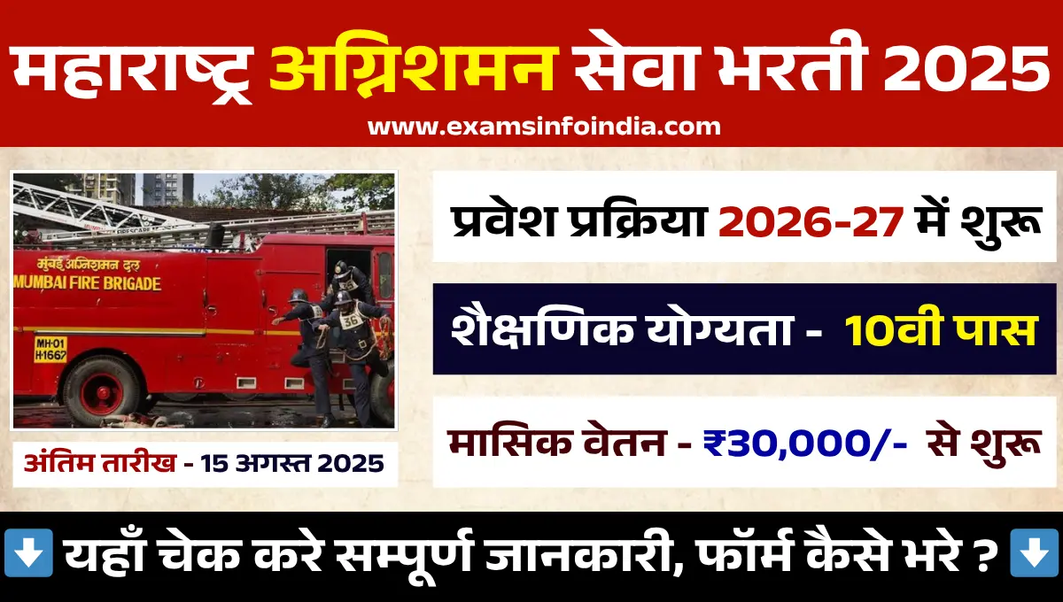 Maharashtra Fire Service Bharti 2025