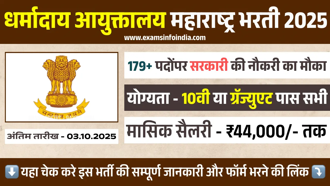 Dharmaday Ayuktalay Bharti 2025