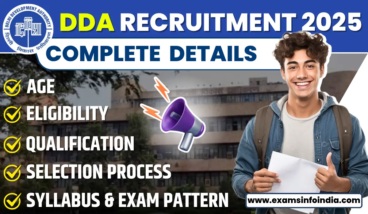 DDA Recruitment 2025