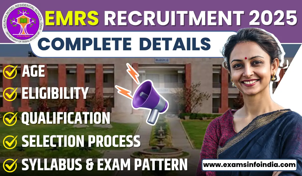 EMRS Teaching & Non-Teaching Recruitment 2025