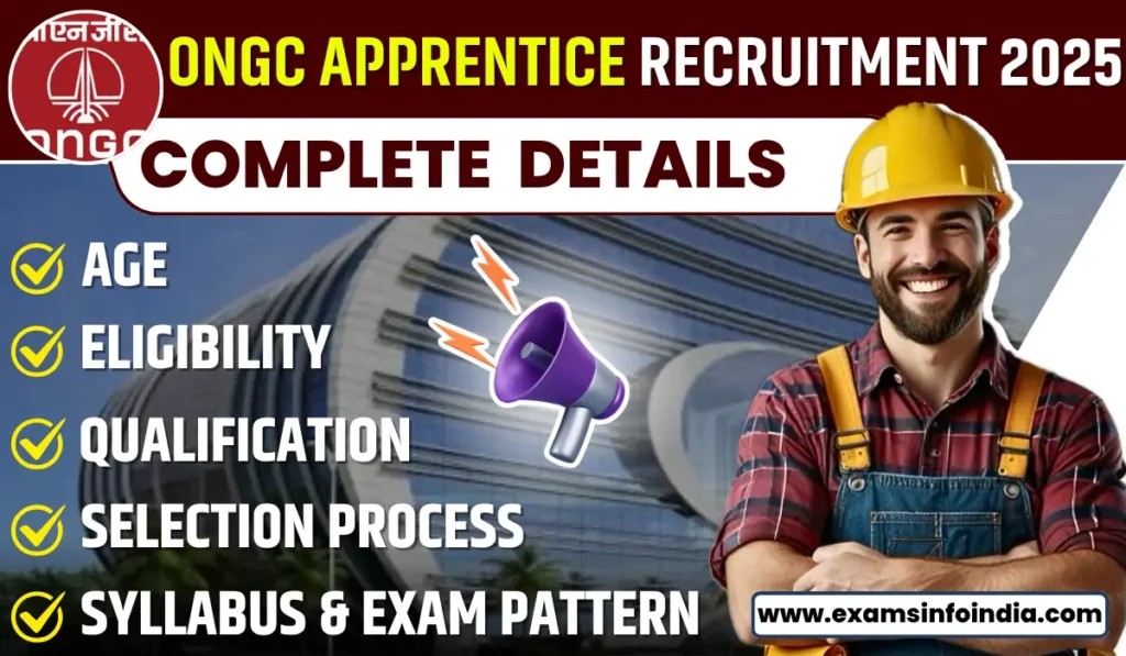 ONGC Apprentice Recruitment 2025