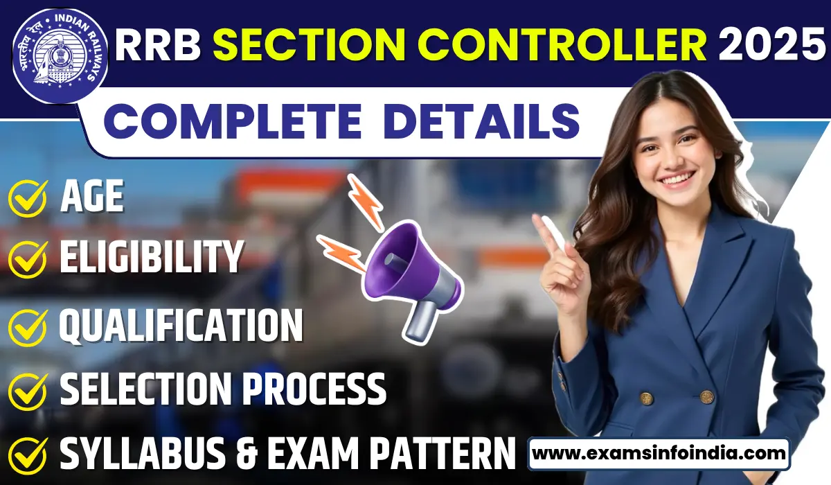 RRB Section Controller Recruitment 2025