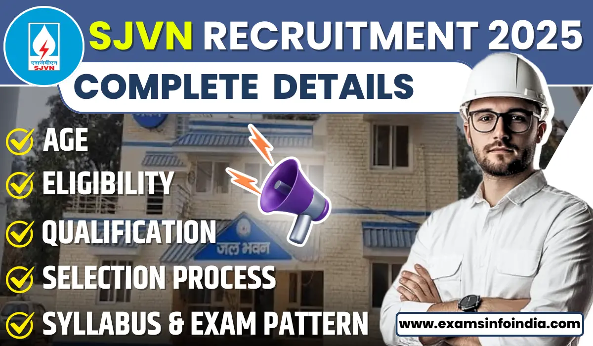 SJVN Workman Trainee Recruitment 2025