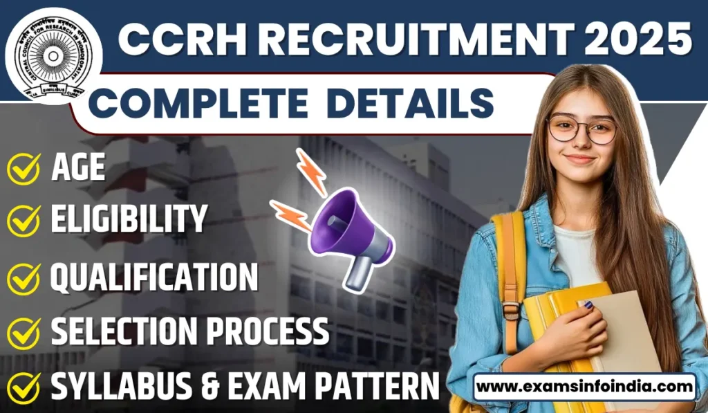 CCRH Recruitment 2025