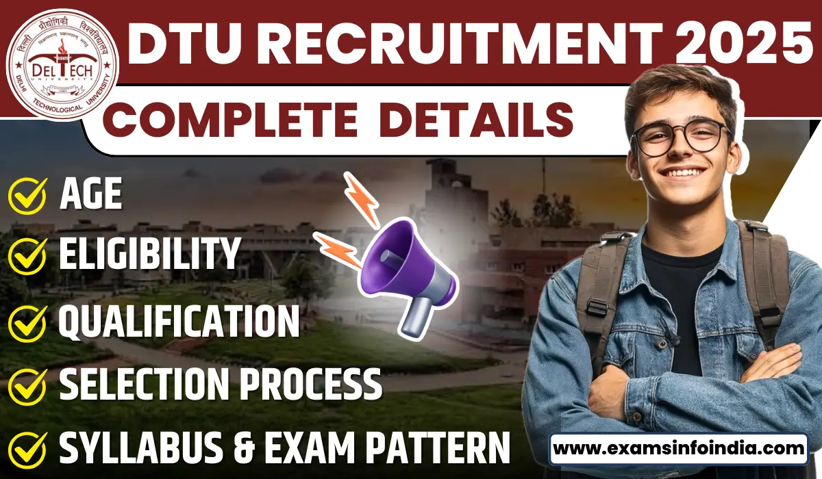 DTU Non-Teaching Recruitment 2025