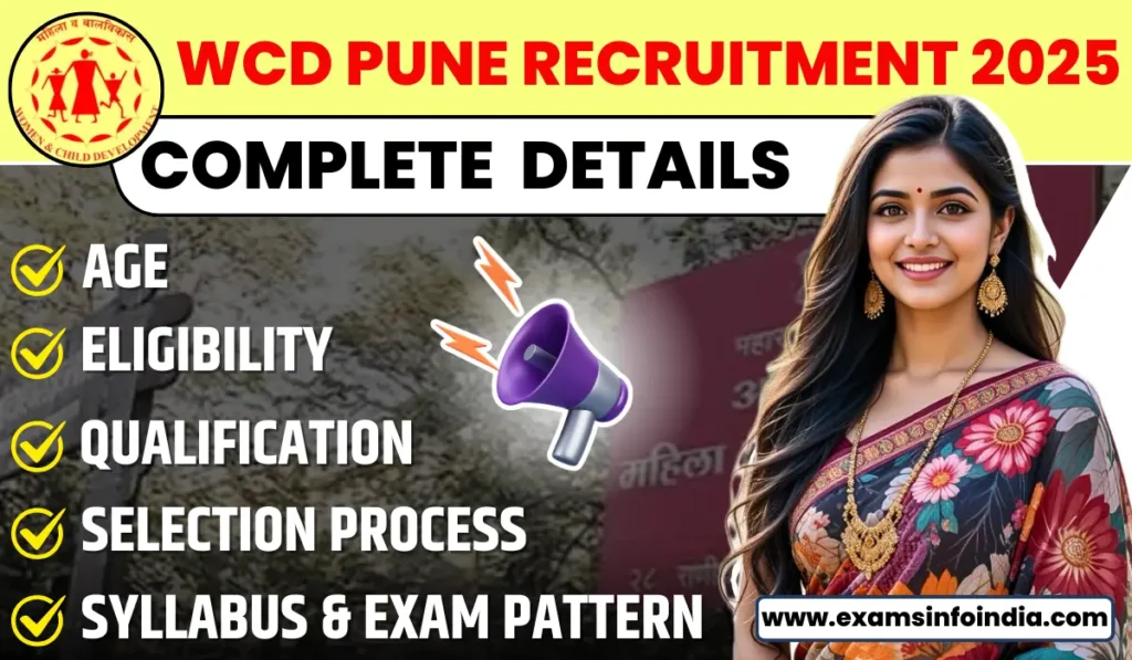 WCD Pune Protection Officer Bharti 2025
