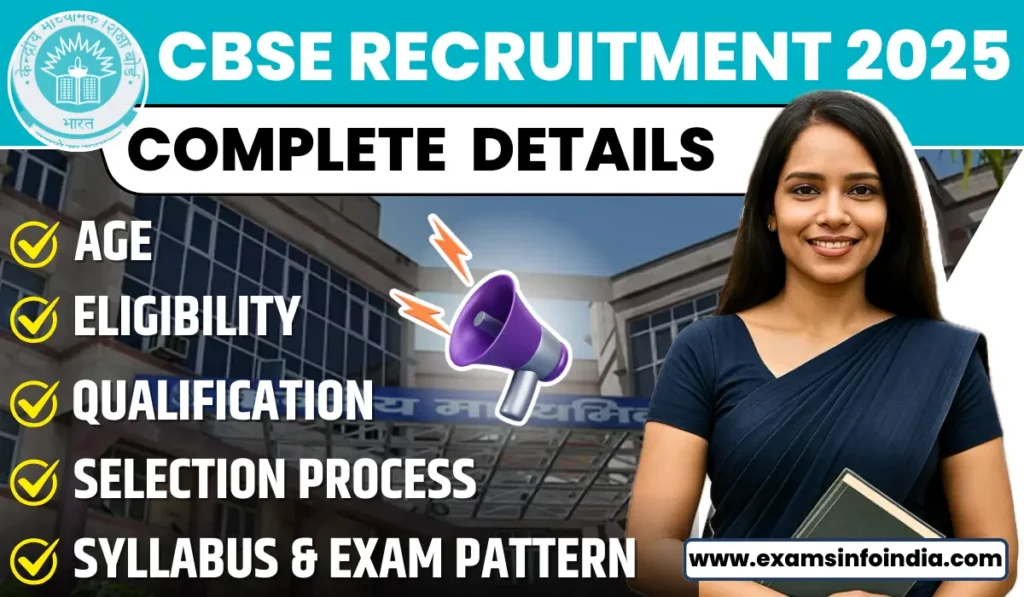 CBSE Recruitment 2025