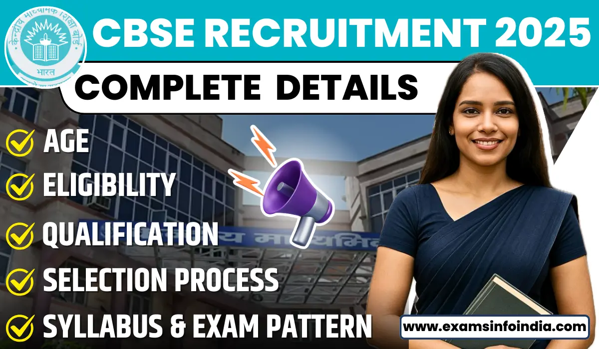 CBSE Recruitment 2025