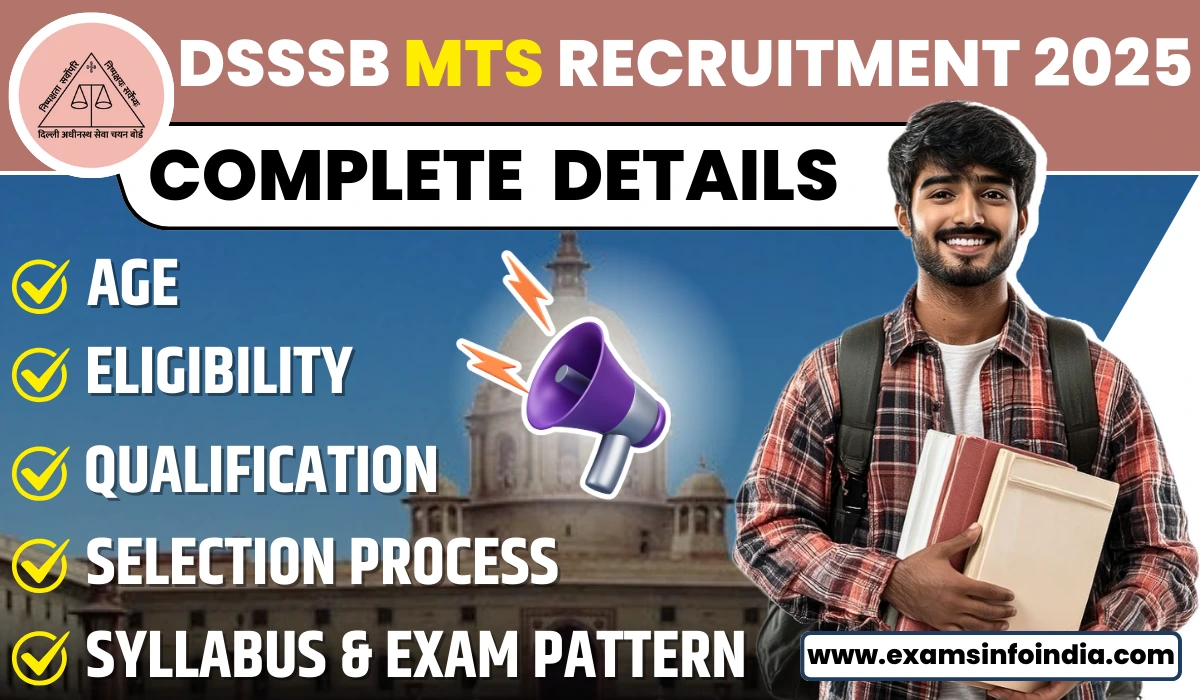 DSSSB MTS Recruitment 2025