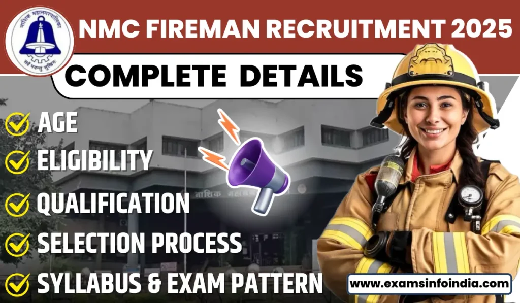 Nashik Fire Department Recruitment 2025