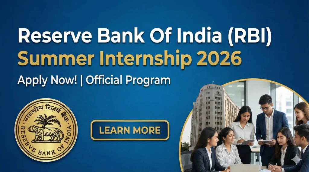 RBI Summer Internship 2026