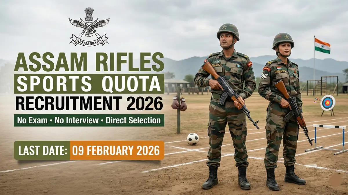 Assam Rifles Sports Quota Recruitment 2026