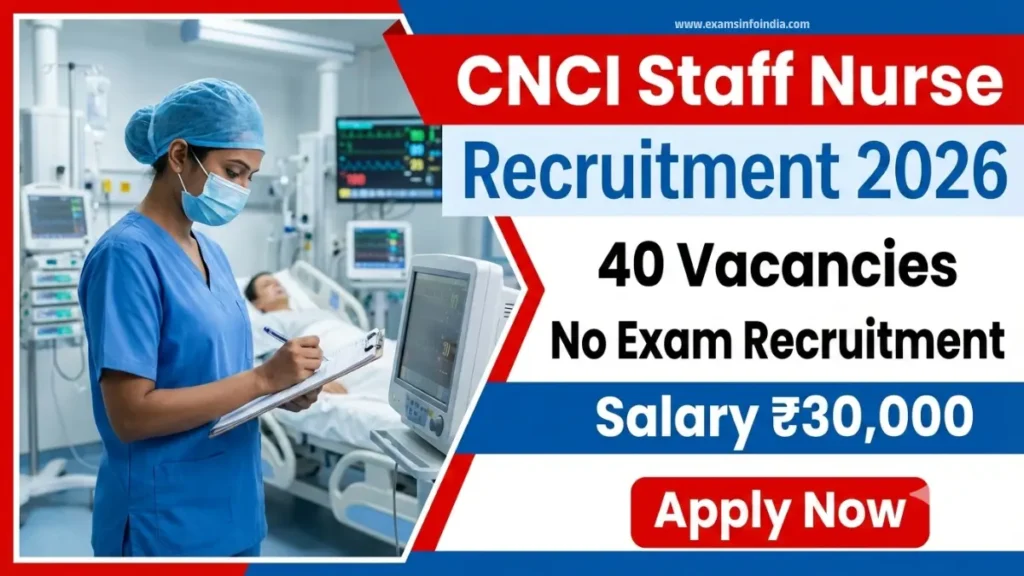 CNCI Staff Nurse Recruitment 2026