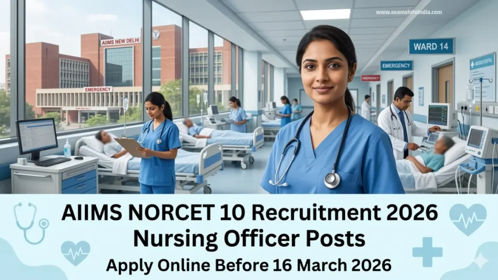 AIIMS NORCET 10 Recruitment 2026