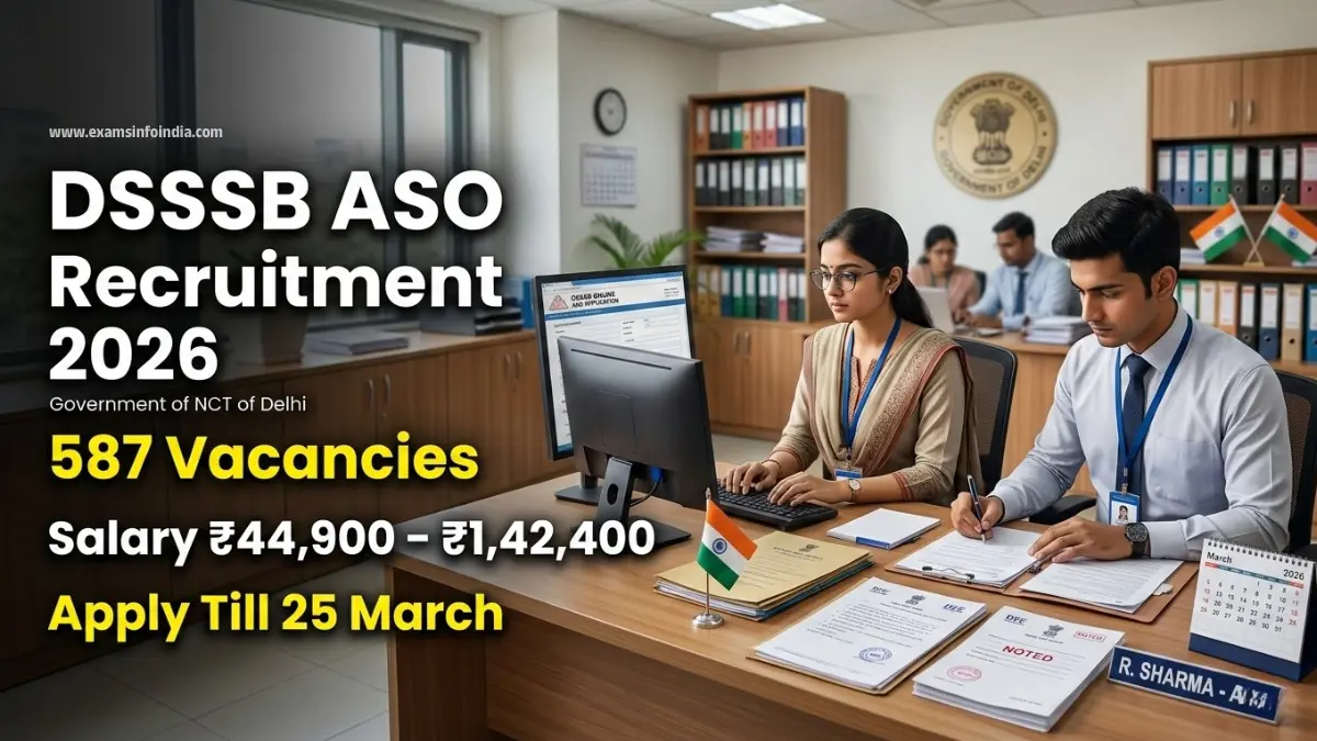 DSSSB ASO Recruitment 2026