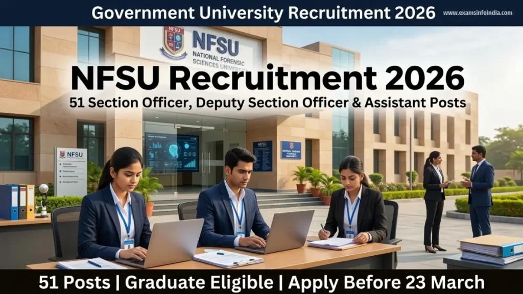 NFSU Non-Academic Recruitment 2026