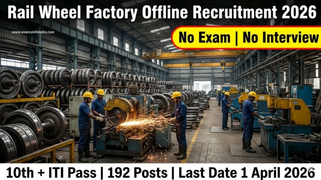 Rail Wheel Factory Offline Recruitment 2026