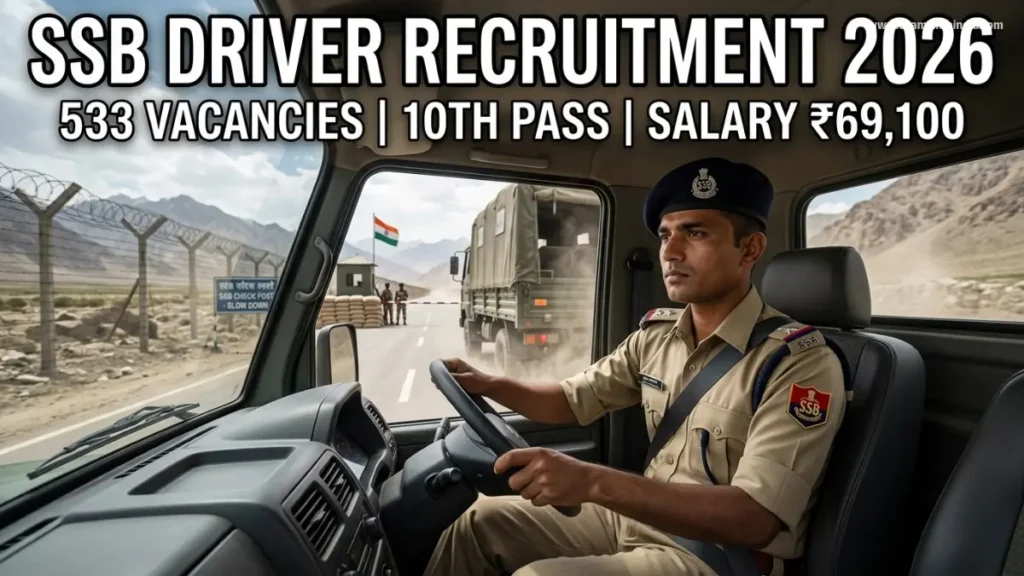 SSB Constable Driver Recruitment 2026