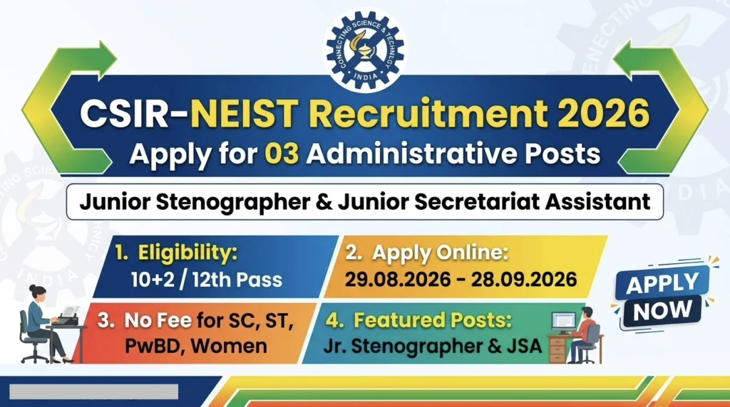 CSIR NEIST Recruitment 2026