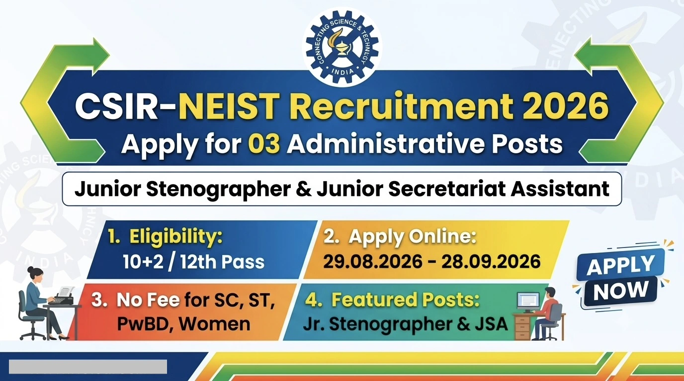 CSIR NEIST Recruitment 2026